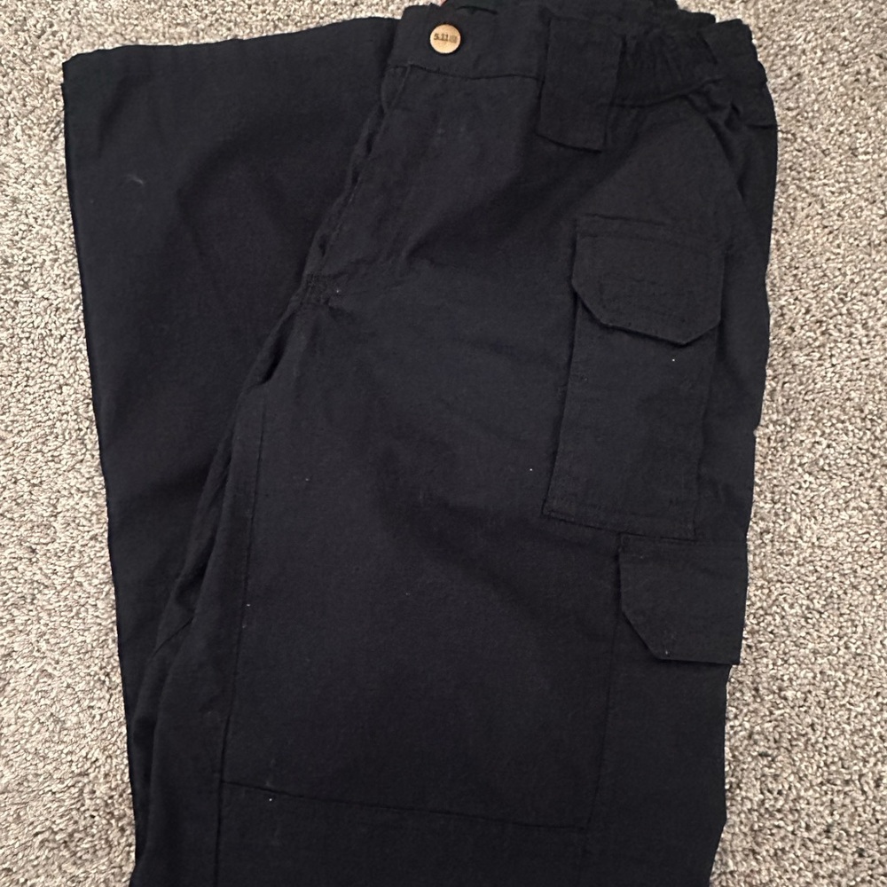 5.11 Tactical Black Cargo Pants Durable Utility Wear
